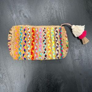 🆕🍊👛Antik Kraft👛🍊Jute Tassel Woven Clutch